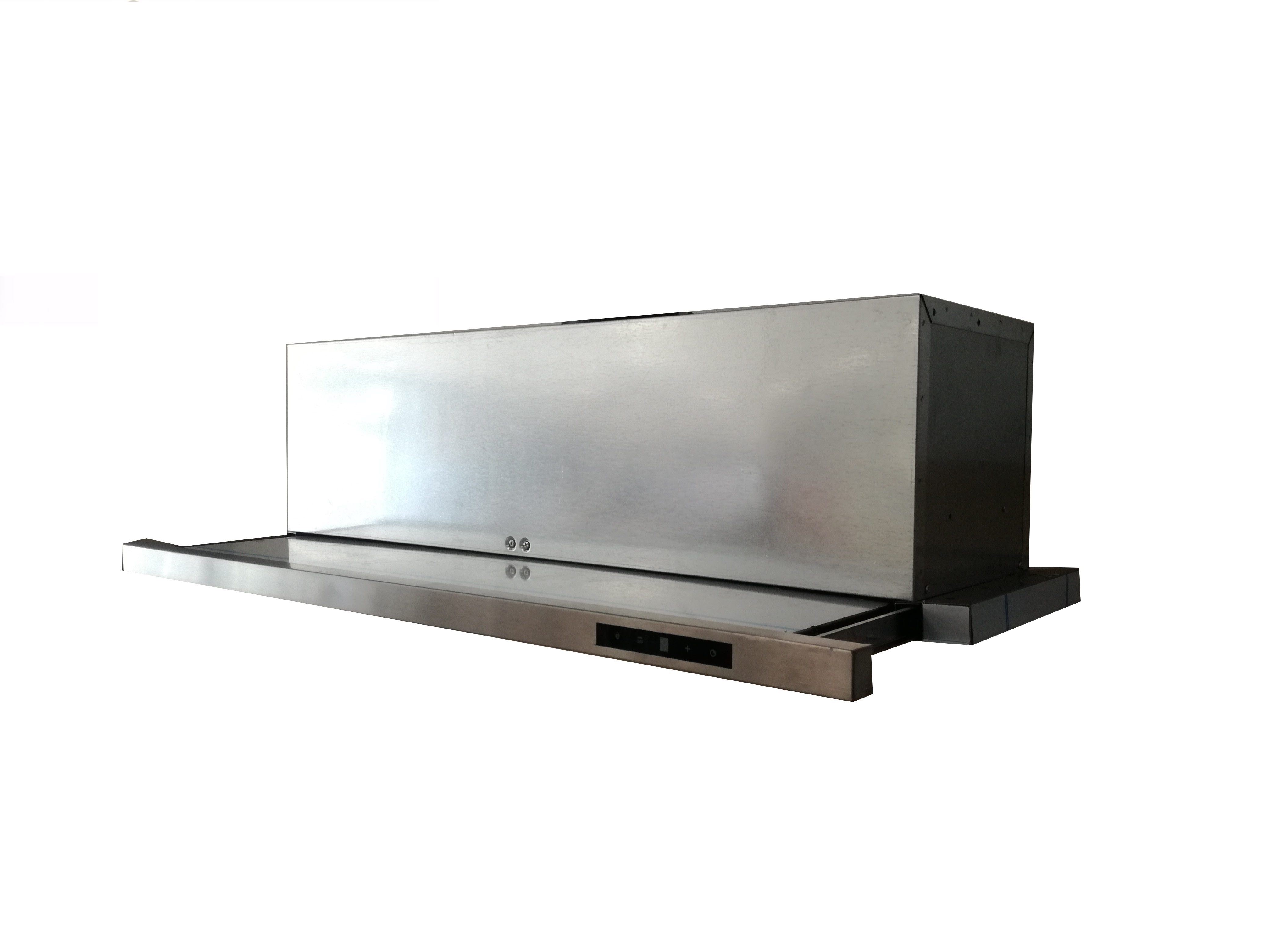 CAPPA CUCINA A INCASSO Con FRONTALE ESTRAIBILE ACCIAIO INOX 90cm 720m³ ...